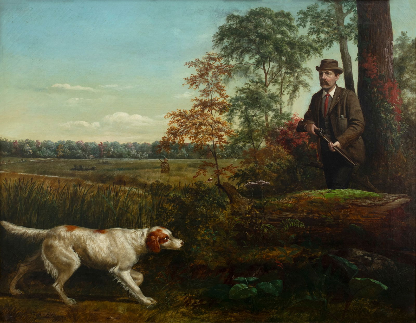James Henry Beard (1811-1893), Hunter and Dog (1 of 3)