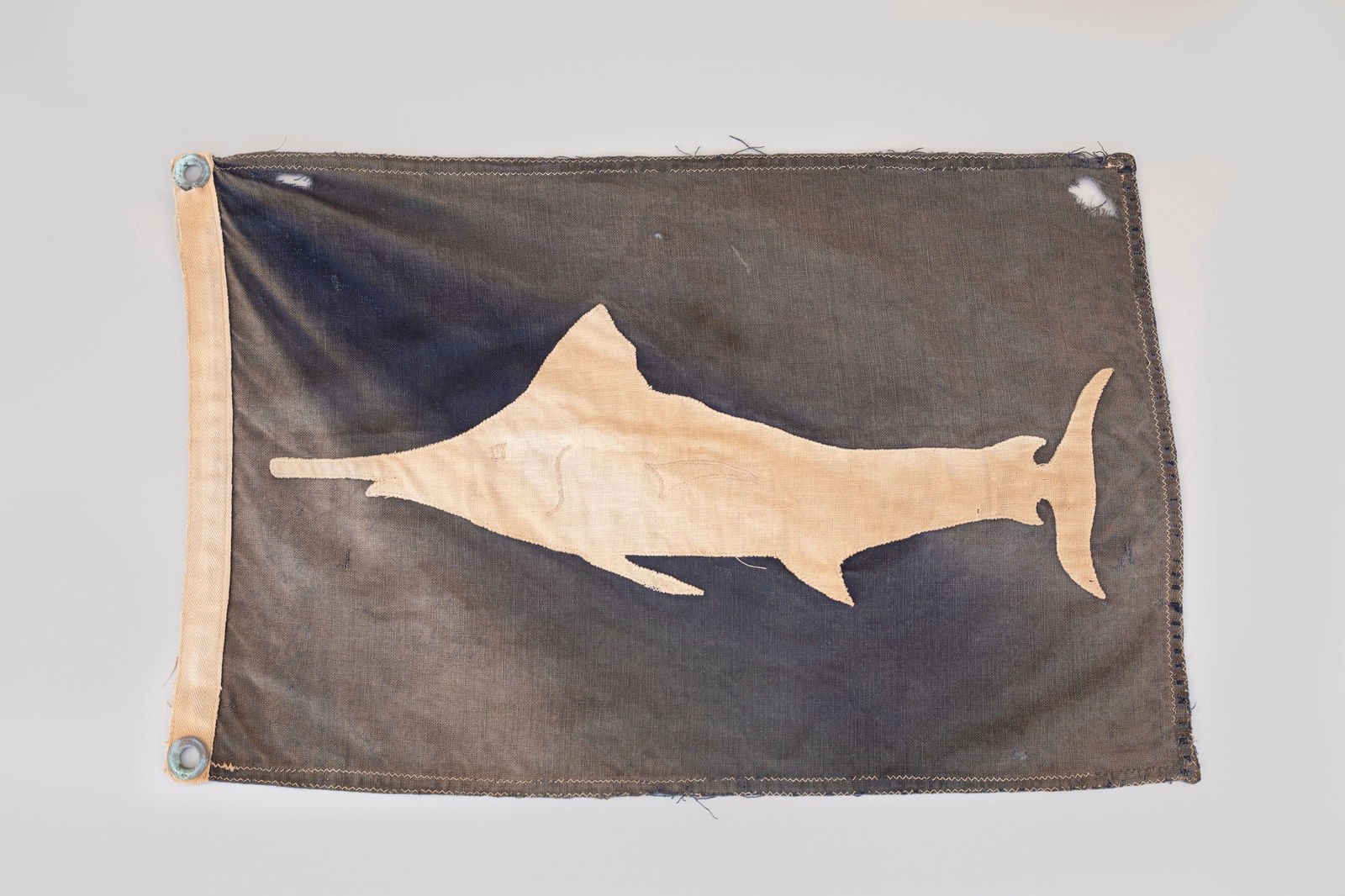 Ernest Hemingway's Pilar Marlin Flag: Ernest Hemingway's Pilar Marlin Flag c. 1935 21 1/2 by 14 1/2 in. Ernest Hemingway (1899-1961) is one of the preeminent authors of the last century, receiving a Pulitzer Prize for Fiction in 1953 for