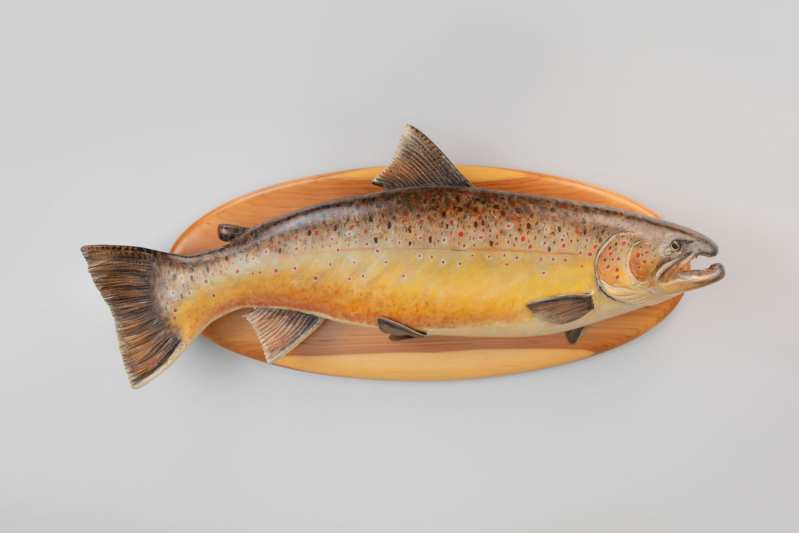 Trophy Brown Trout Carving by Mike Borrett (b. 1960) (1 of 5)