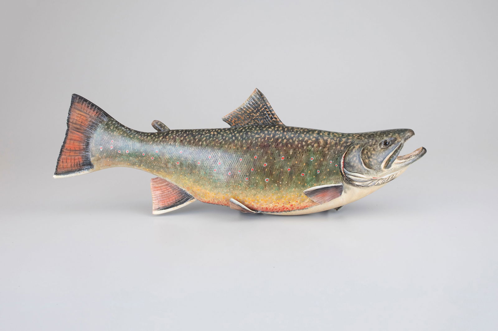 Brook Trout Carving by Mike Borrett (b. 1960) (1 of 5)