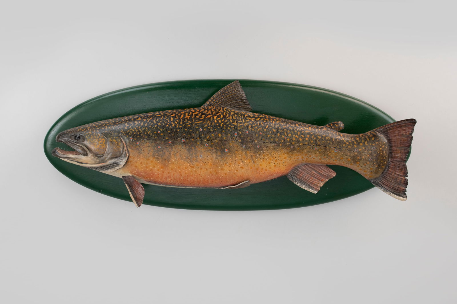 Trophy Brook Trout Carving by Mike Borrett (b. 1960) (1 of 5)