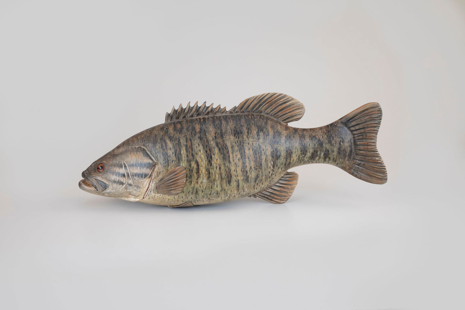 Smallmouth Bass Carving by Mike Borrett (b. 1960) (1 of 7)