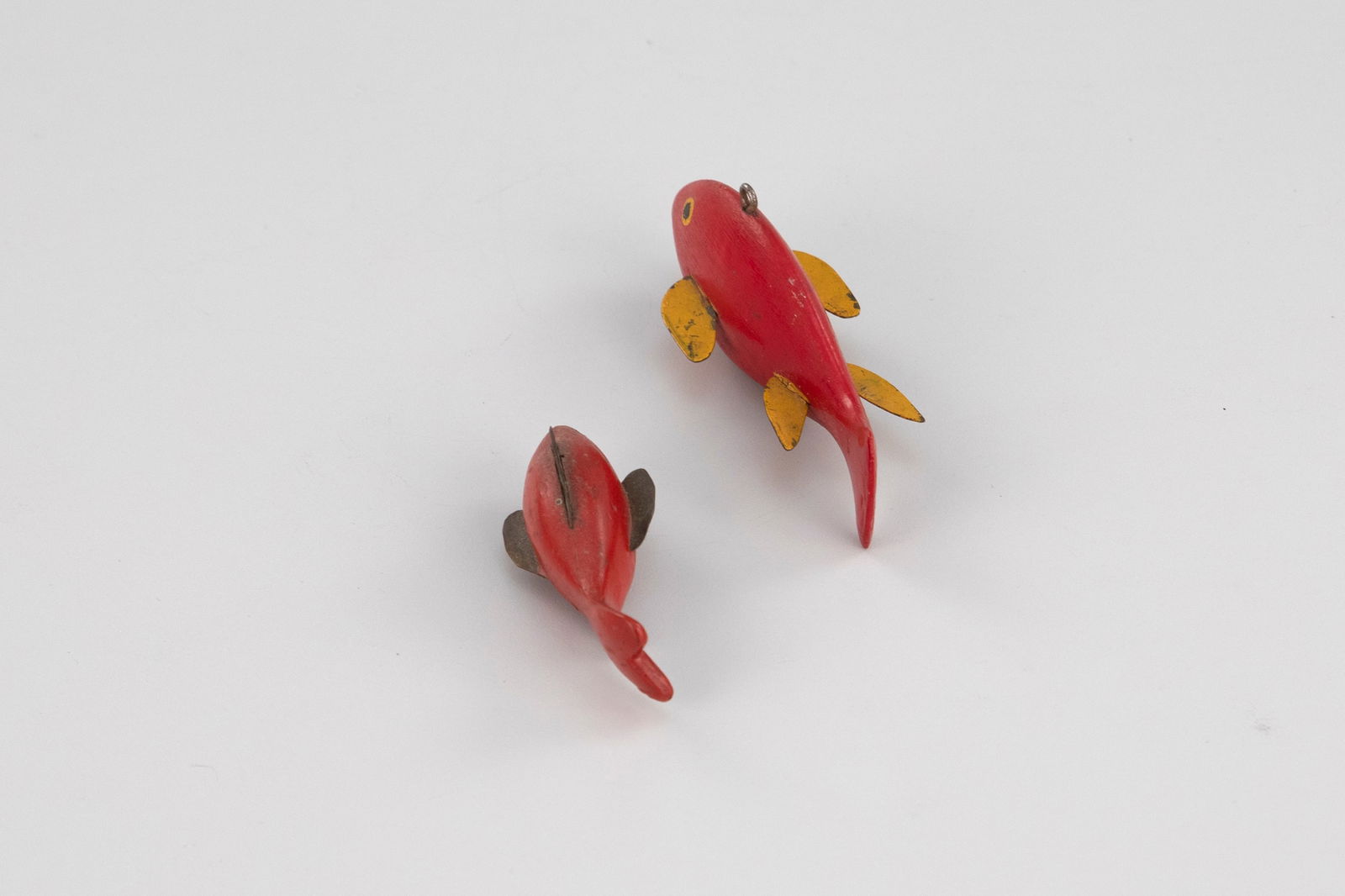 Two Red Fish Decoys - 3
