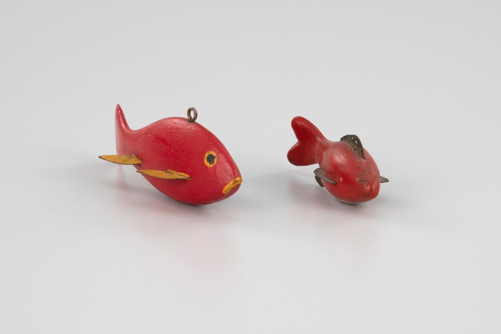 Two Red Fish Decoys - 5