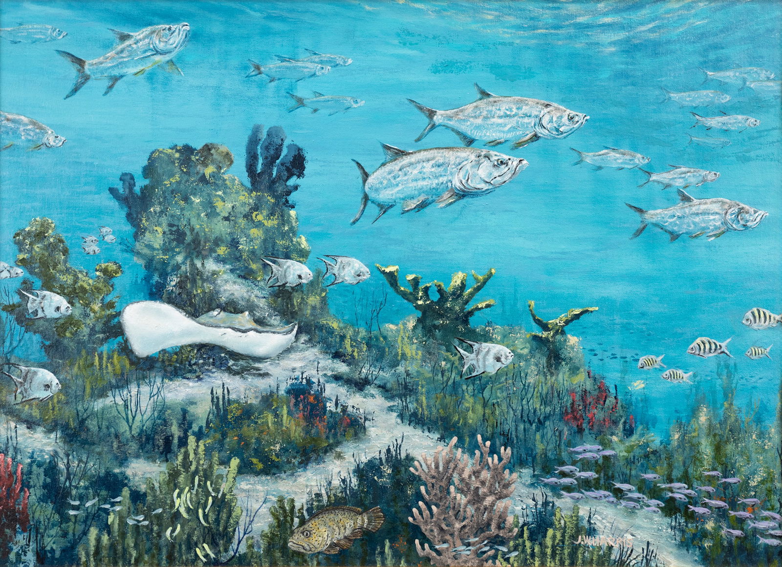 James W. Harris (b. 1946), Cruising the Reef (1 of 3)