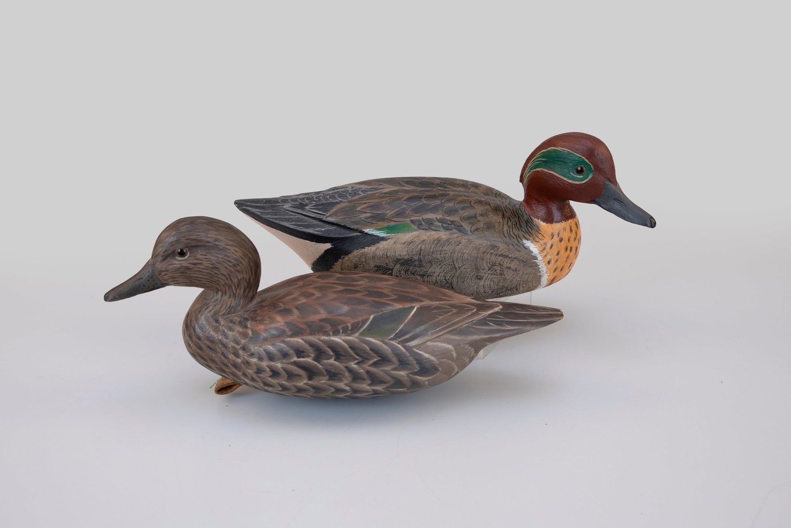 Green-Winged Teal Decoy Pair, Davison B. Hawthorne (1924-2018) (1 of 5)