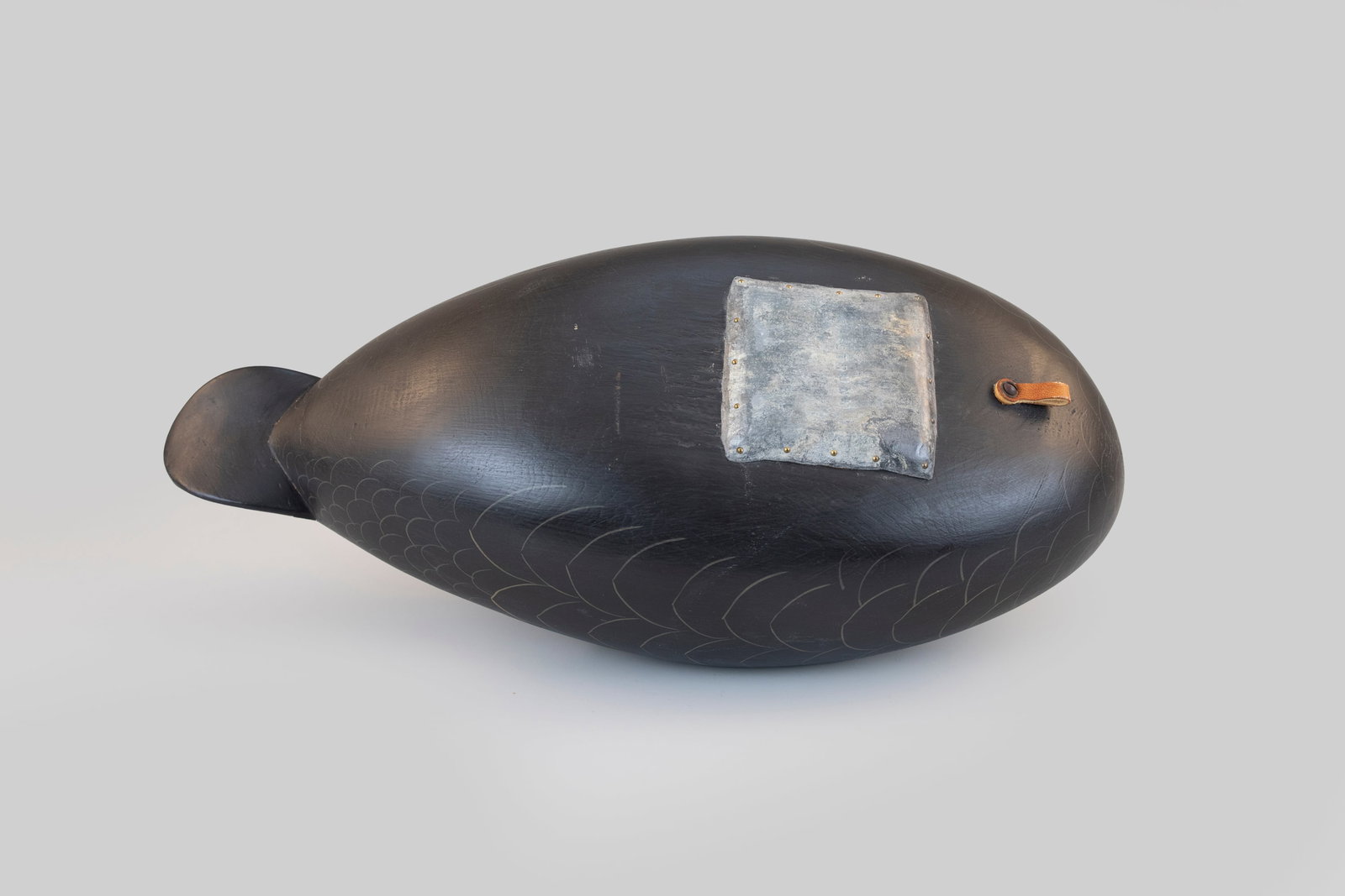 Oversize Sleeping Black Duck Decoy, George Strunk (b. 1958) - 4