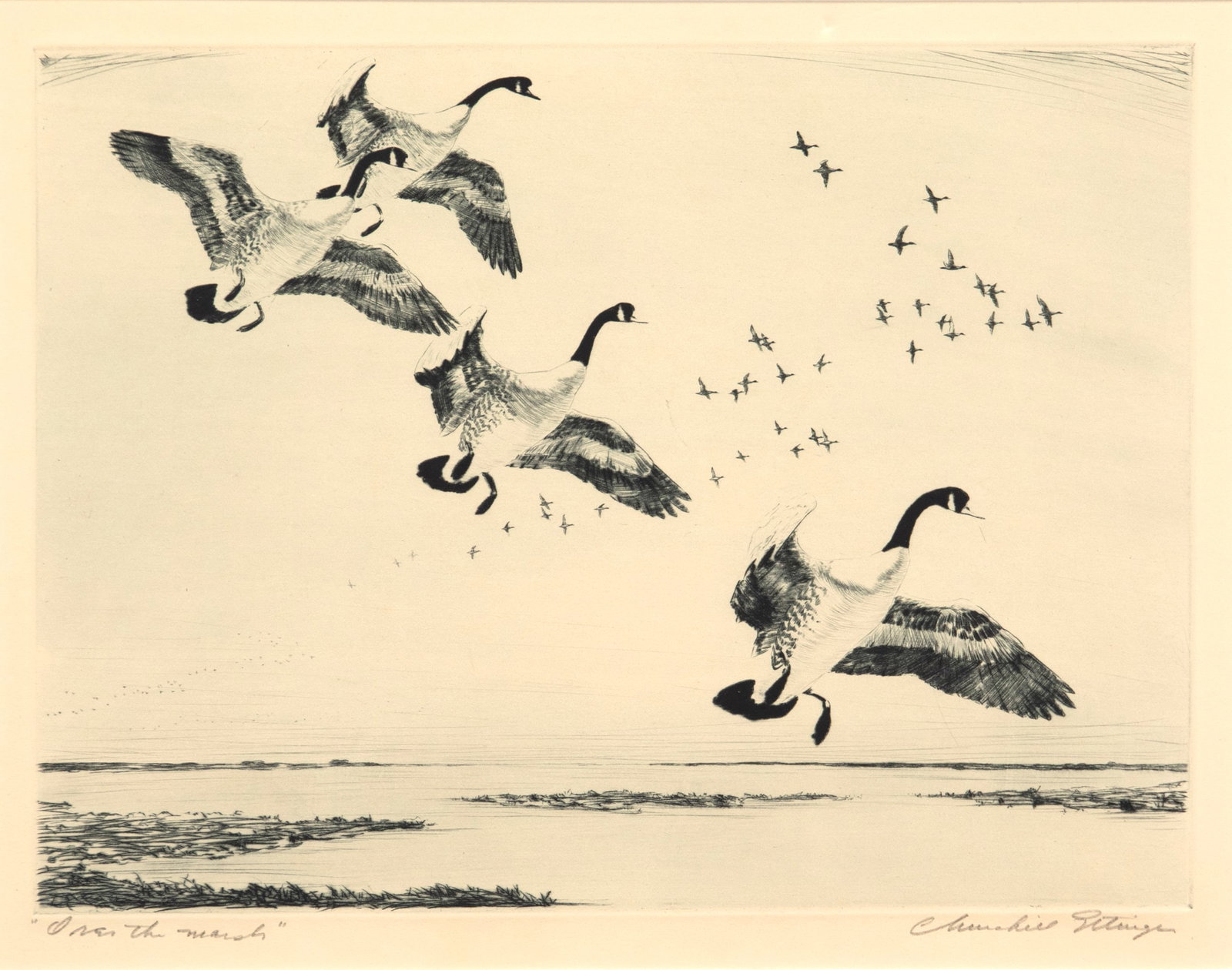 Churchill Ettinger (1903-1984), Over the Marsh (1 of 3)