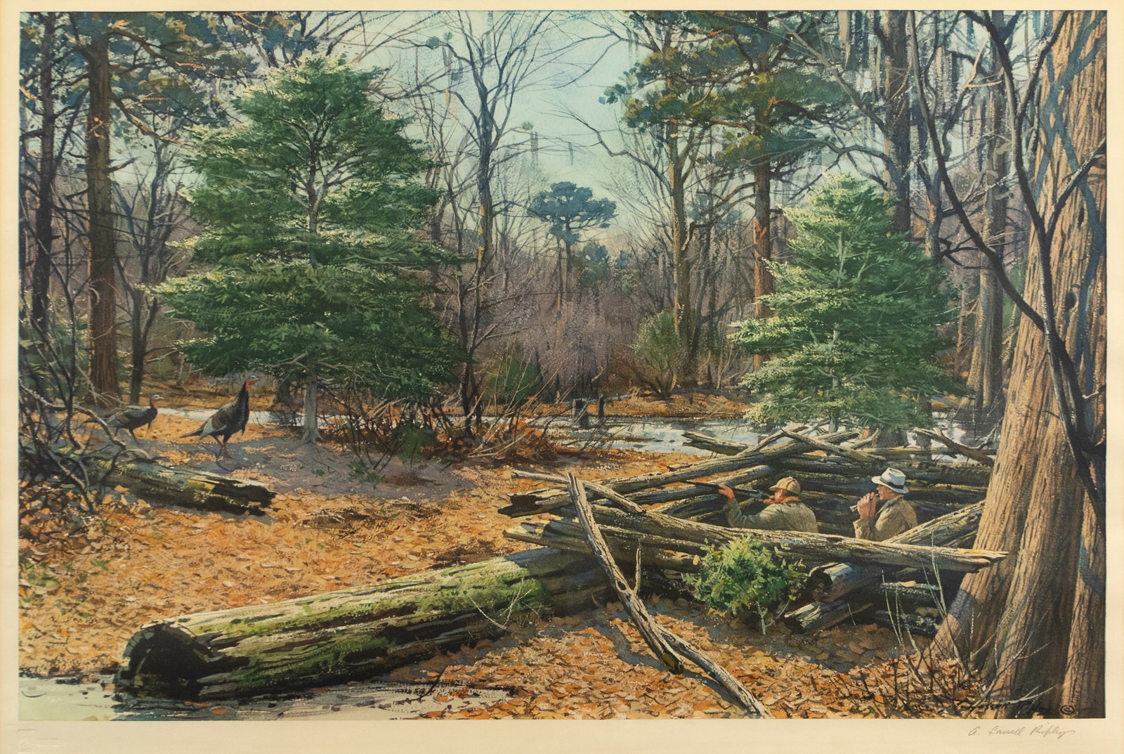 Aiden Lassell Ripley (1896-1969), Turkey Blind (1 of 3)