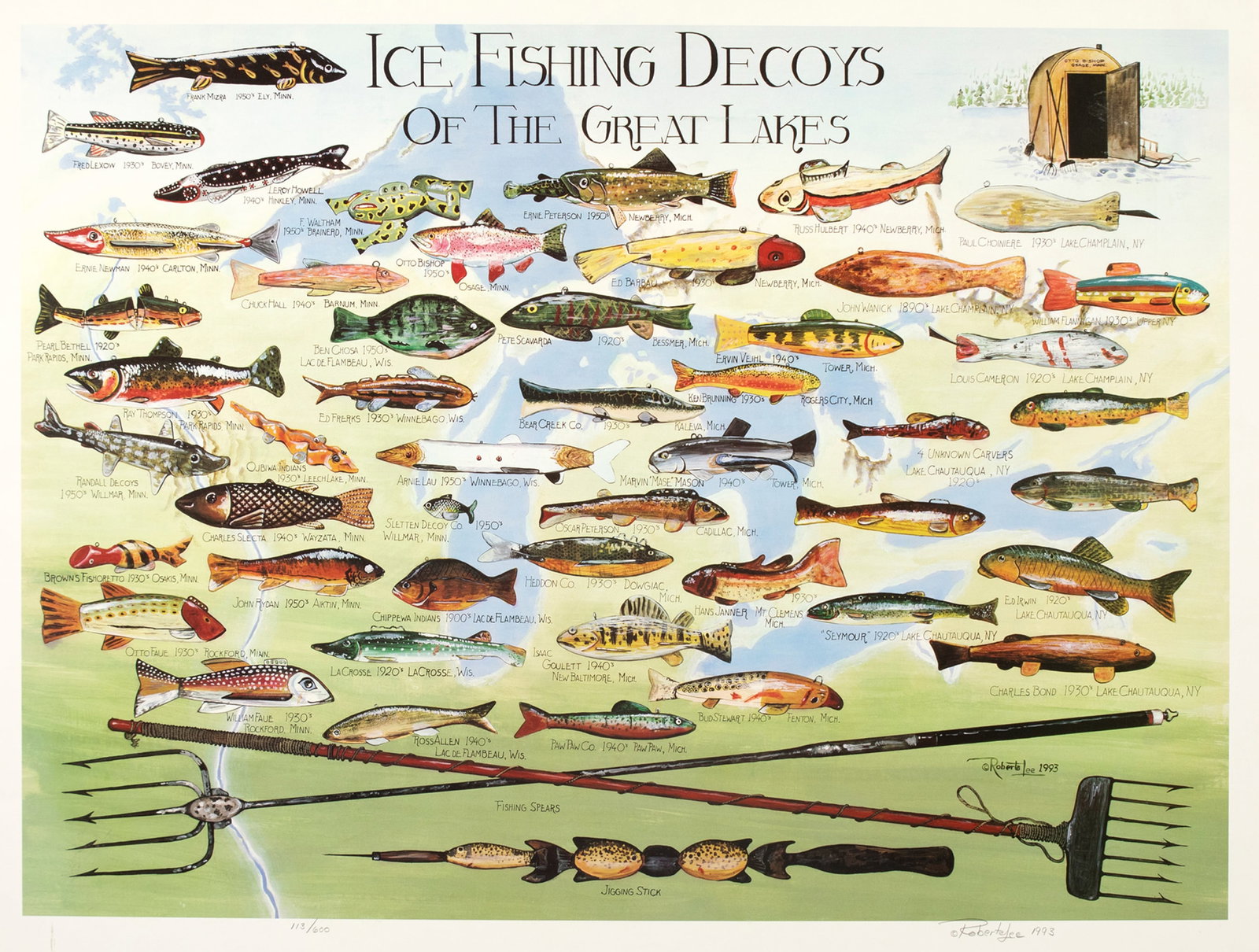 Two Fish Decoy Posters, Two Fish Decoy Posters (1 of 6)