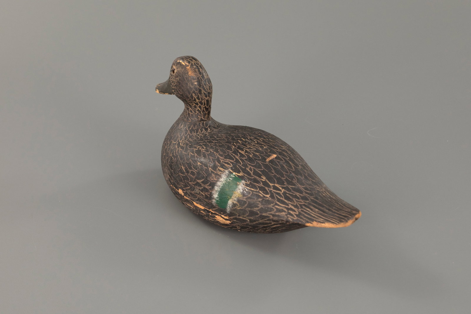 Scratch-Painted Teal Decoy, - 3