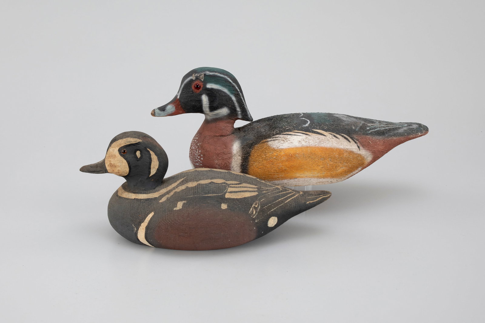 Wood Duck and Harlequin Decoys, Herters Manufacturing Inc. (est. 1890s) (1 of 5)