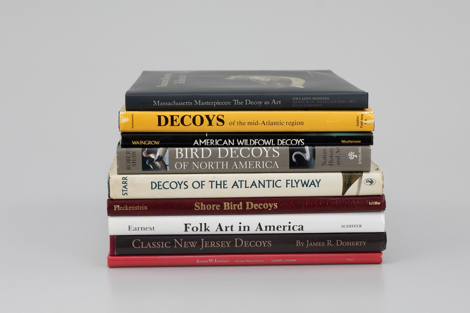 Ten Sporting and Decoy Books: Ten Sporting and Decoy Books As found. "Joseph W. Lincoln: Accord, Massachusetts" by Cap Vinal (2002)."Classic New Jersey Decoys" by James R. Doherty (2011)."Folk Art in America: A Personal View" by A