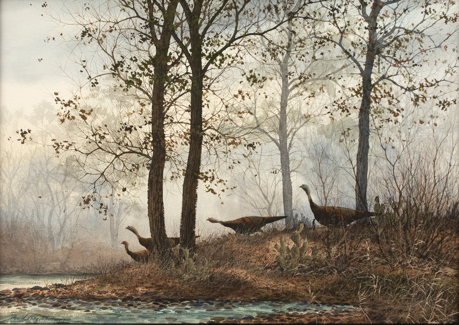 David A. Hagerbaumer (1921-2014), Turkeys (1 of 3)