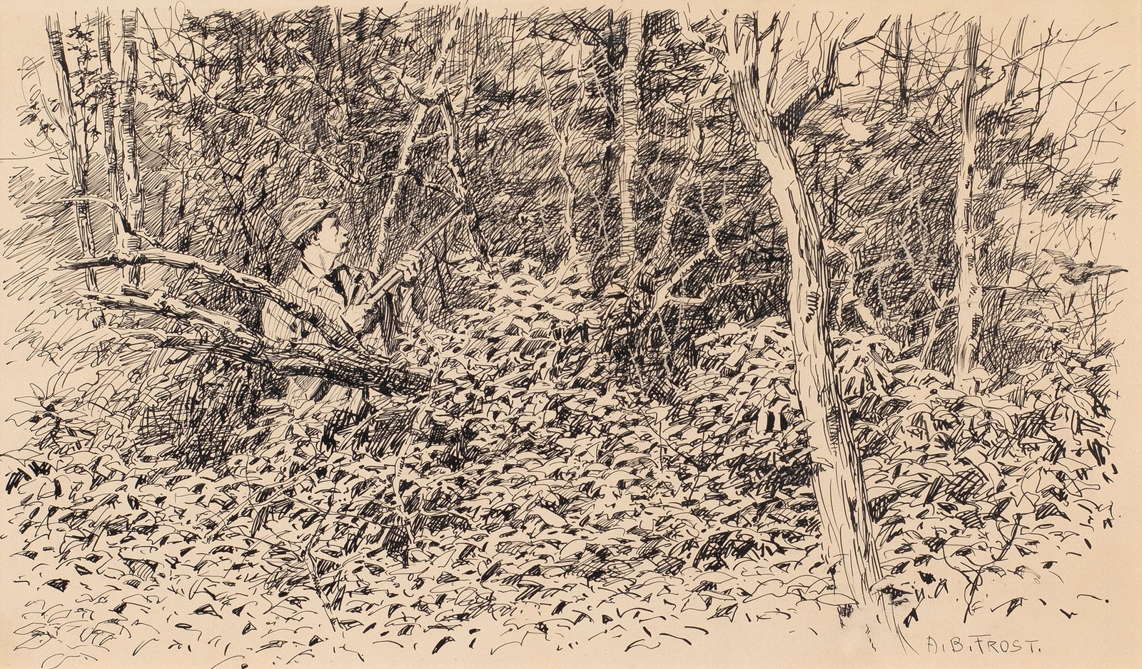 Arthur Burdett Frost (1851-1928), Grouse Hunting (1 of 4)