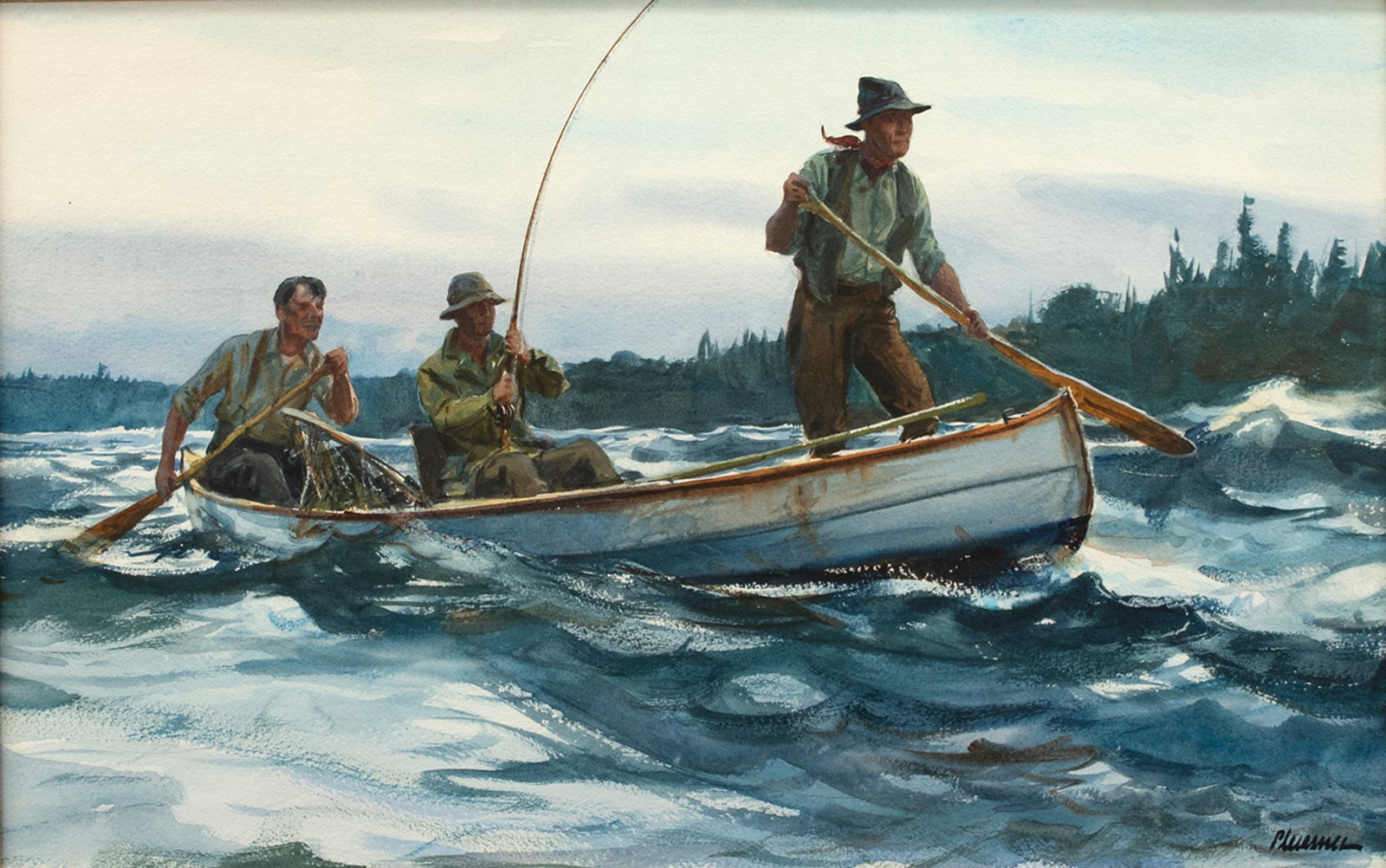 Ogden M. Pleissner (1905-1983), Out Fishing (1 of 5)