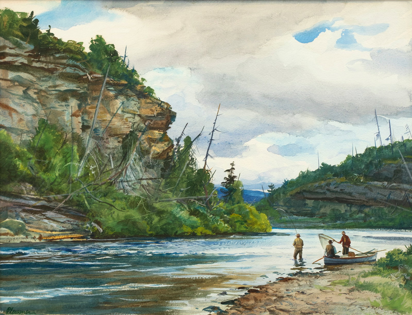 Ogden M. Pleissner (1905-1983), High Cliff at "Dog Pool" (1 of 4)