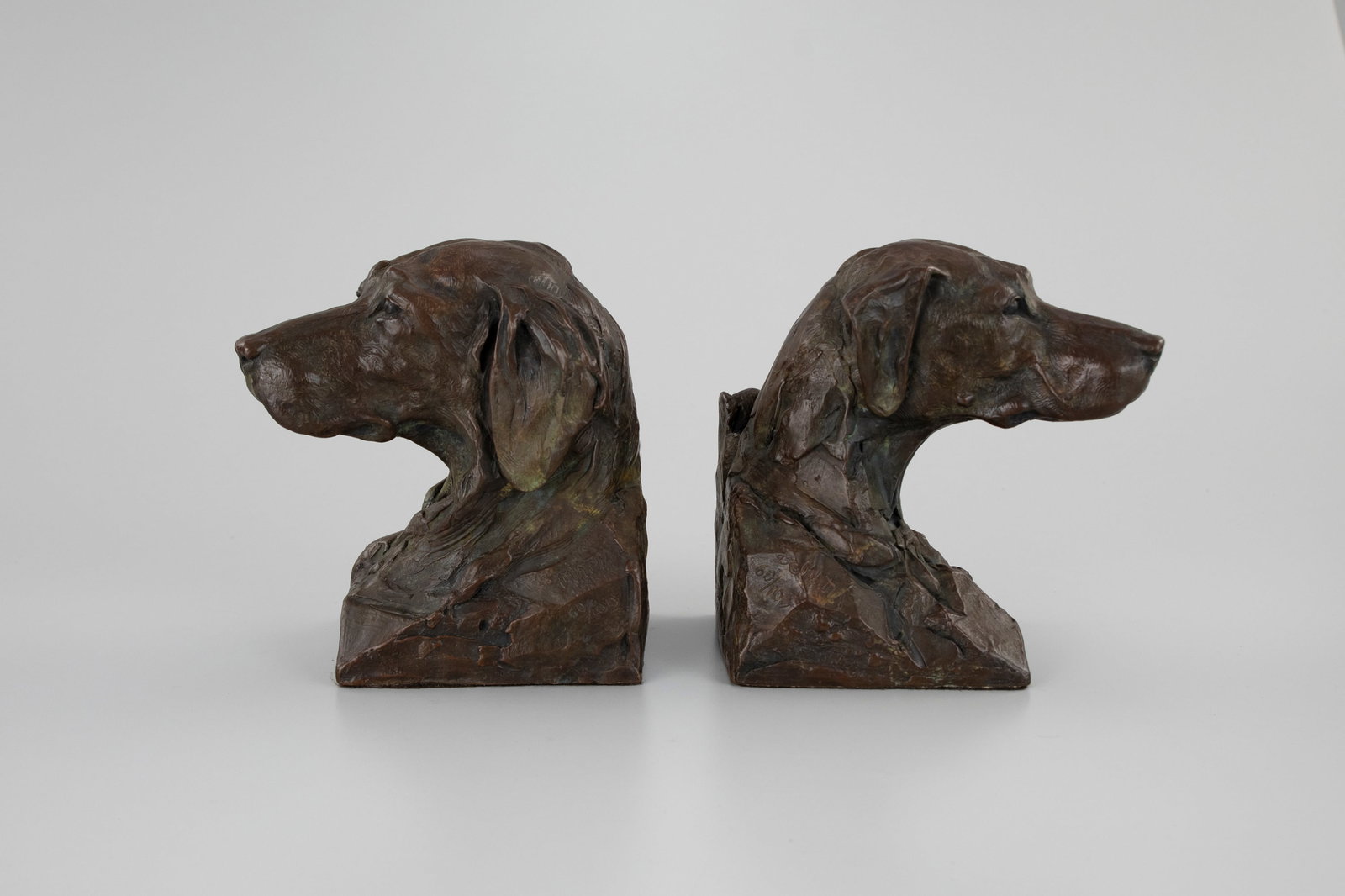 Walter T. Matia (b. 1953), English Setter and Pointer Bookends (1 of 5)