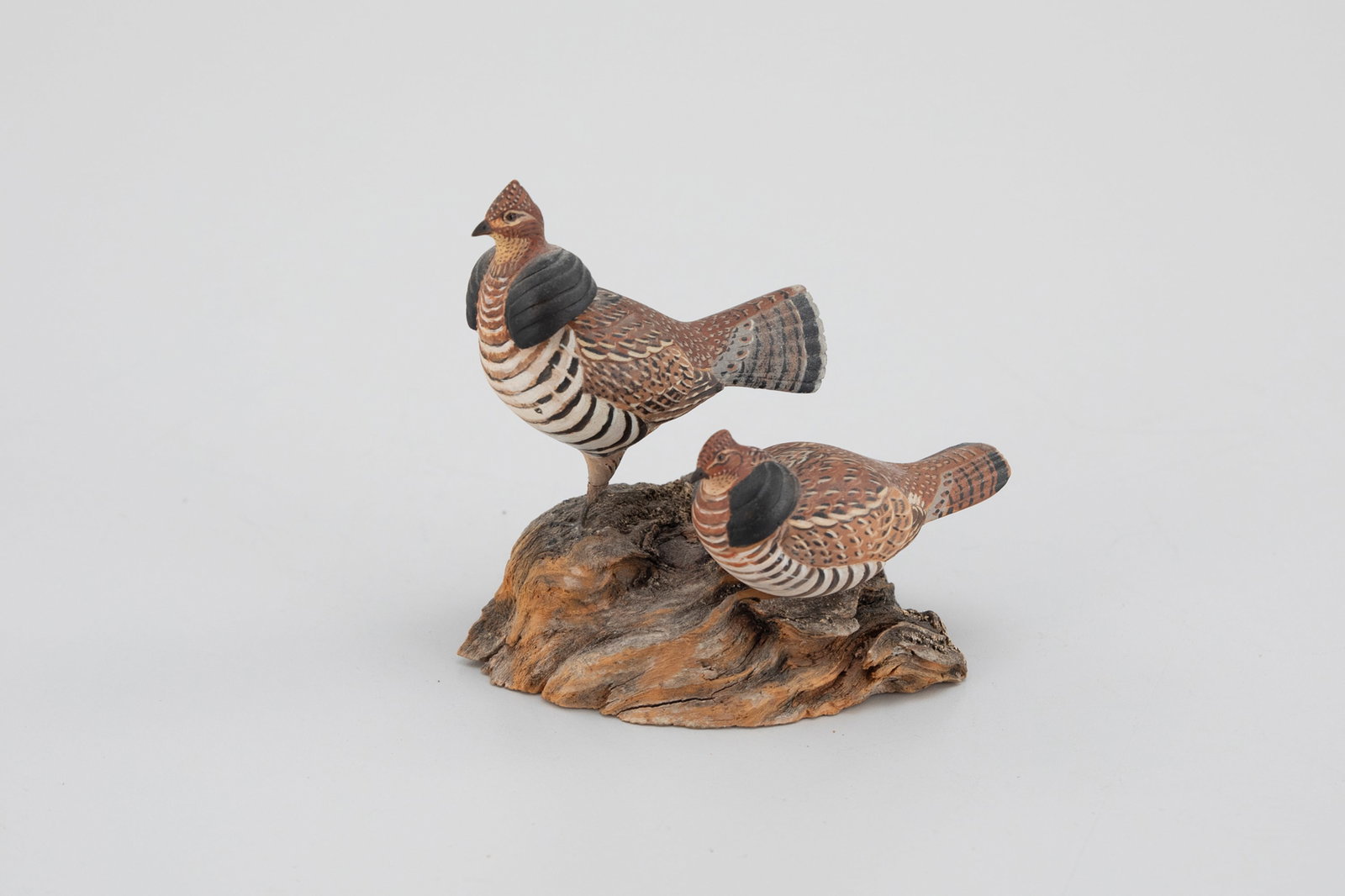 Miniature Ruffed Grouse Pair by Allen J. King (1878-1963) (1 of 5)