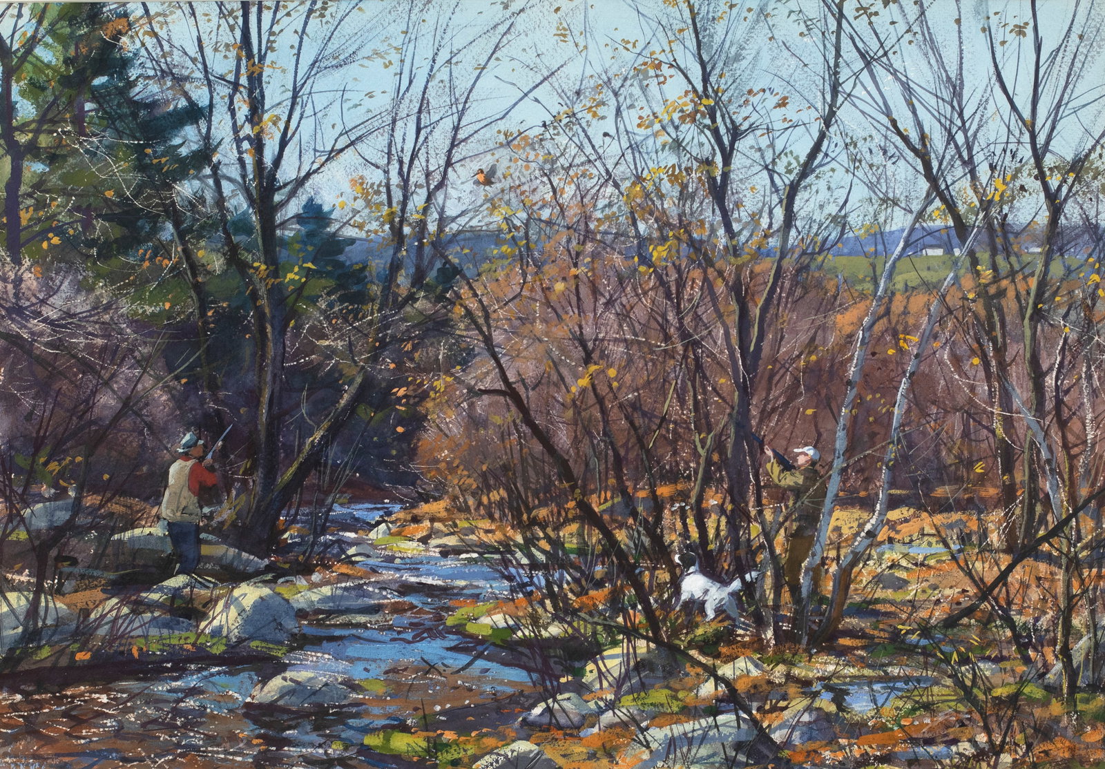 Aiden Lassell Ripley (1896-1969), Woodcock by the Brook (1 of 3)