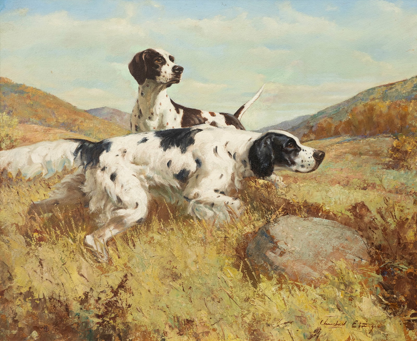 Churchill Ettinger (1903-1984), Pair of Aces (1 of 3)