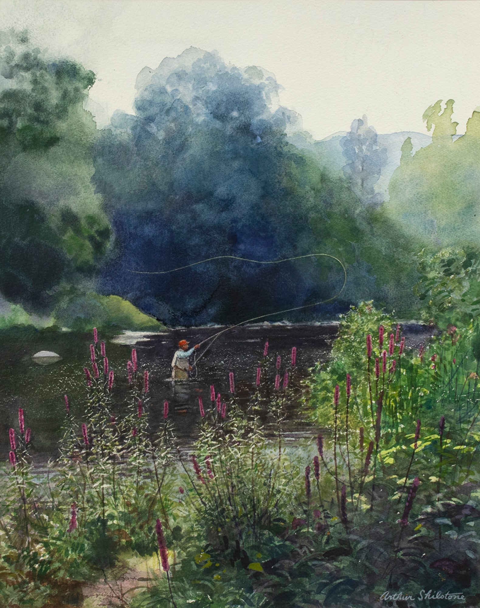 Arthur Shilstone (b. 1922), August on the River (1 of 3)