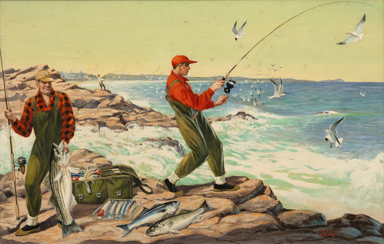 Jack Murray (1889-1965), Spinning for Salt Water Game Fish (1 of 4)