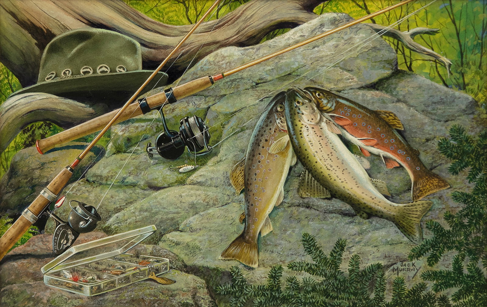 Jack Murray (1889-1965), Trout and Tackle (1 of 4)