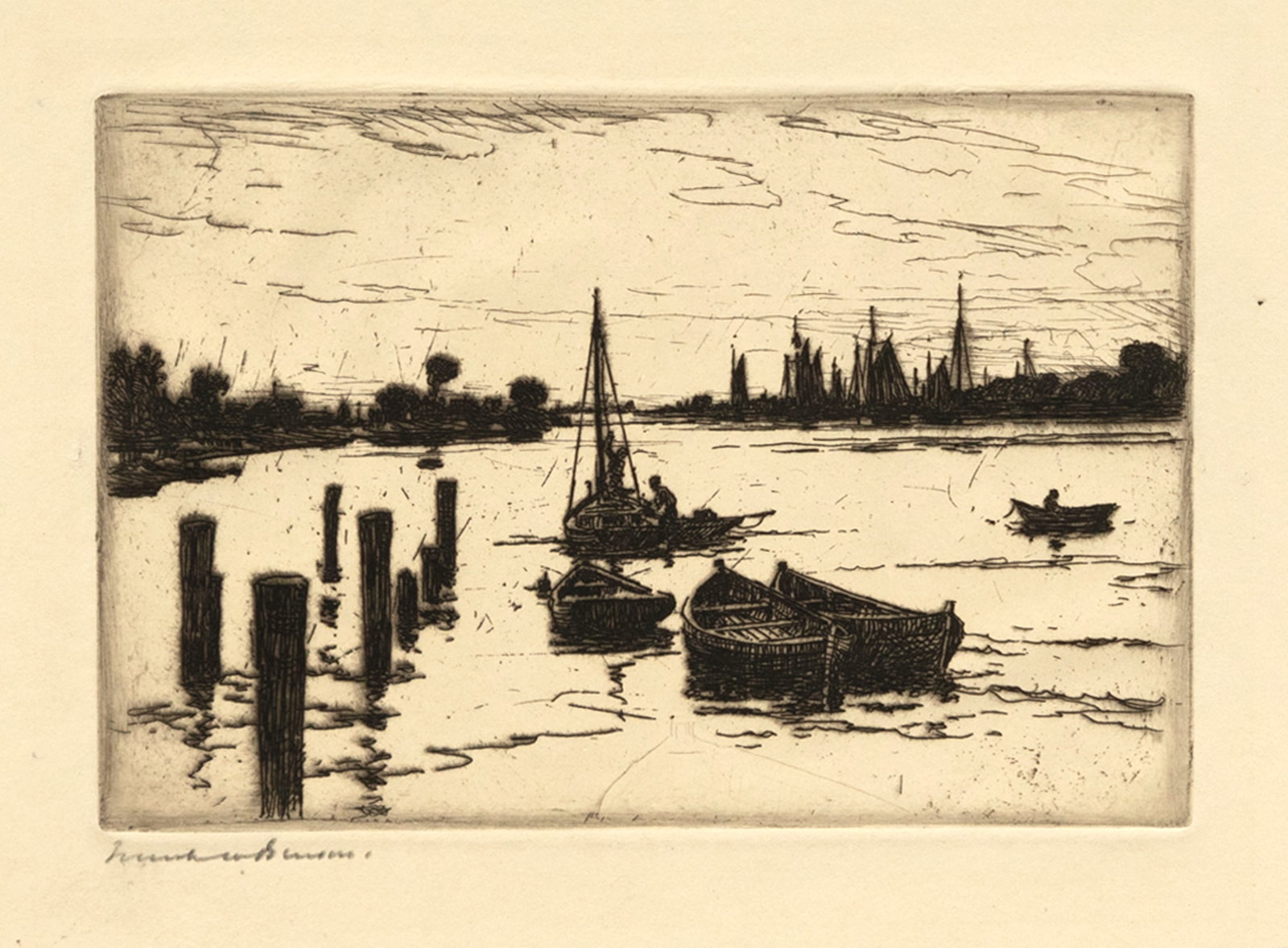 Frank W. Benson (1862-1951), Harbor (1 of 3)