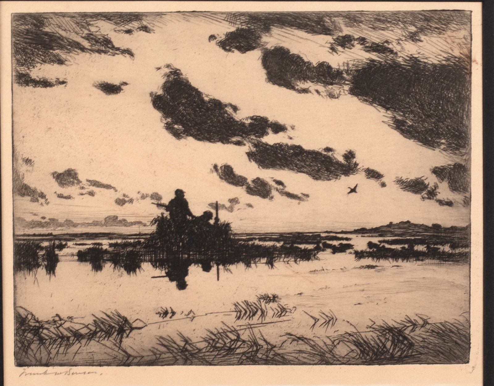 Frank W. Benson (1862-1951), The Gunners' Blind (1 of 3)