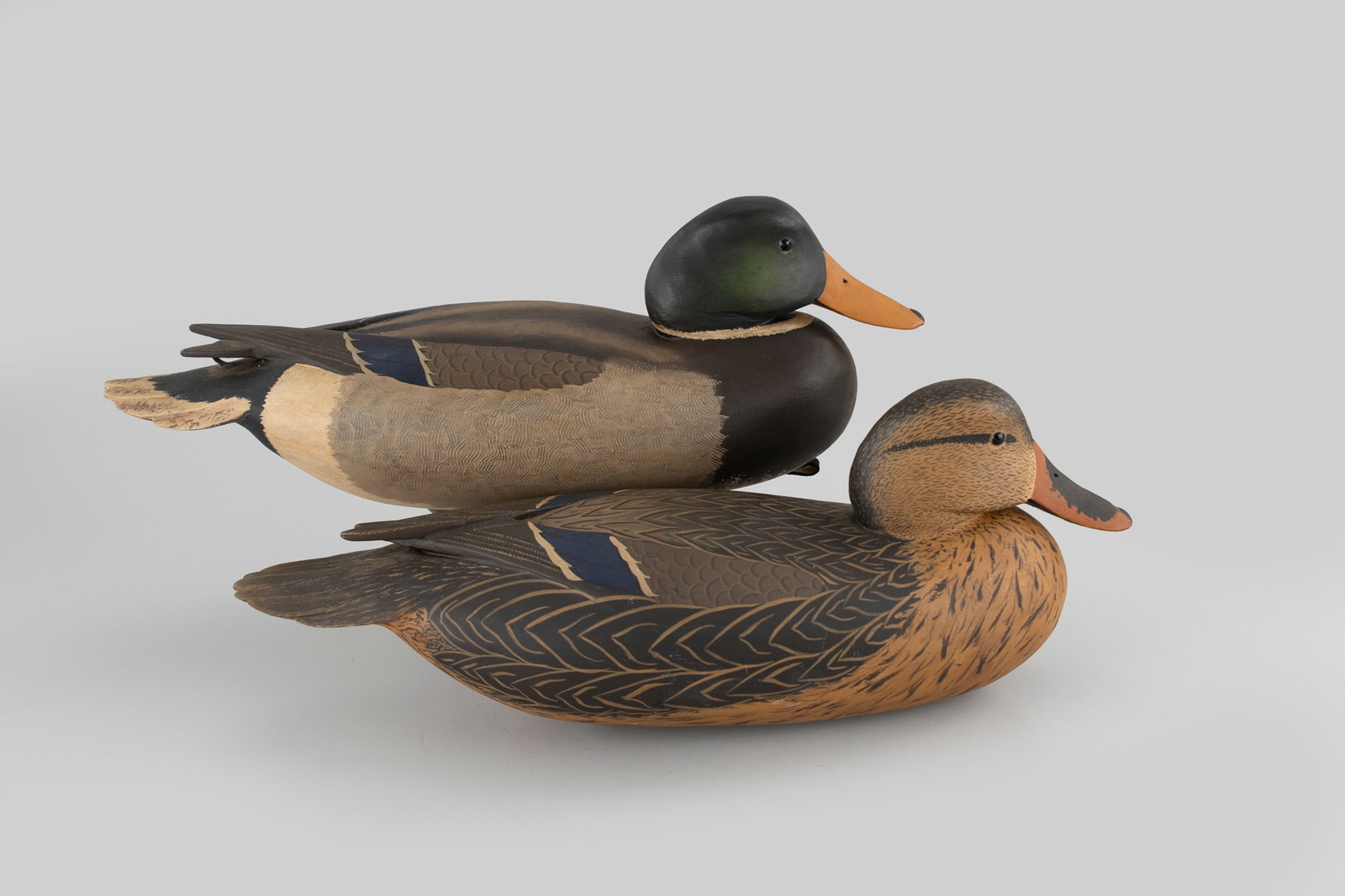Cross-Wing Mallard Pair by Robert "Bob" White (b. 1939) (1 of 6)