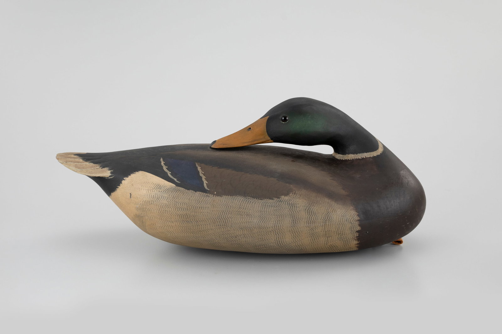 Preening Mallard Drake by Robert "Bob" White (b. 1939) (1 of 5)