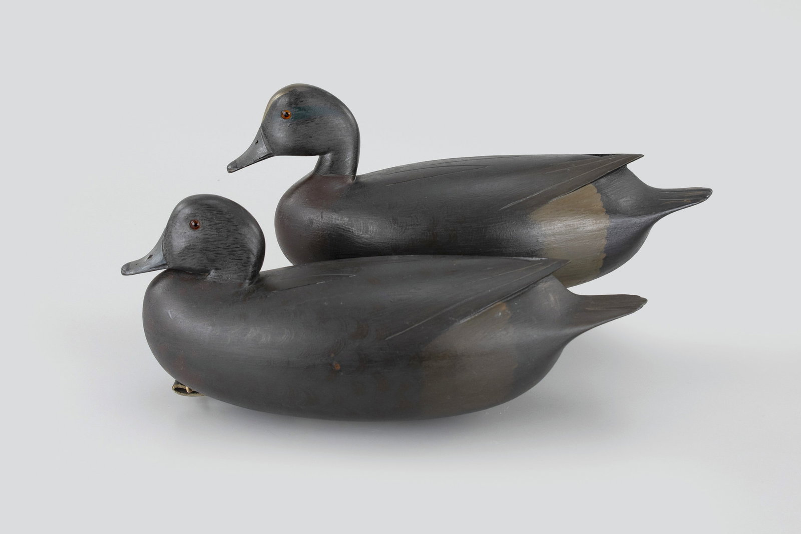 The Quinn Mantle Wigeon Pair by William H. Quinn (1915-1969): The Quinn Mantle Wigeon Pair William H. Quinn (1915-1969) Yardley, PA, c. 1950 15 1/2 in. long One of the best wigeon pairs to come out of the region, this rigmate pair is out of Quinn's personal gunn