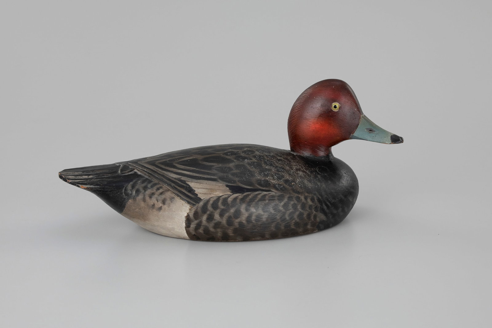 Exemplary Crossed and Raised-Wing Redhead Drake by A. Elmer Crowell (1862-1952) (1 of 7)