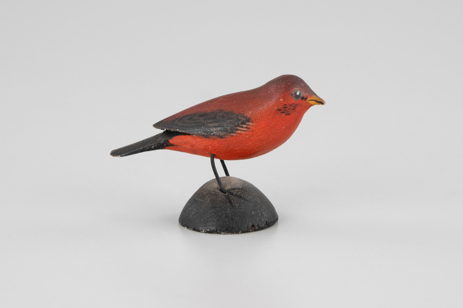 Early Miniature Scarlet Tanager by A. Elmer Crowell (1862-1952) (1 of 6)
