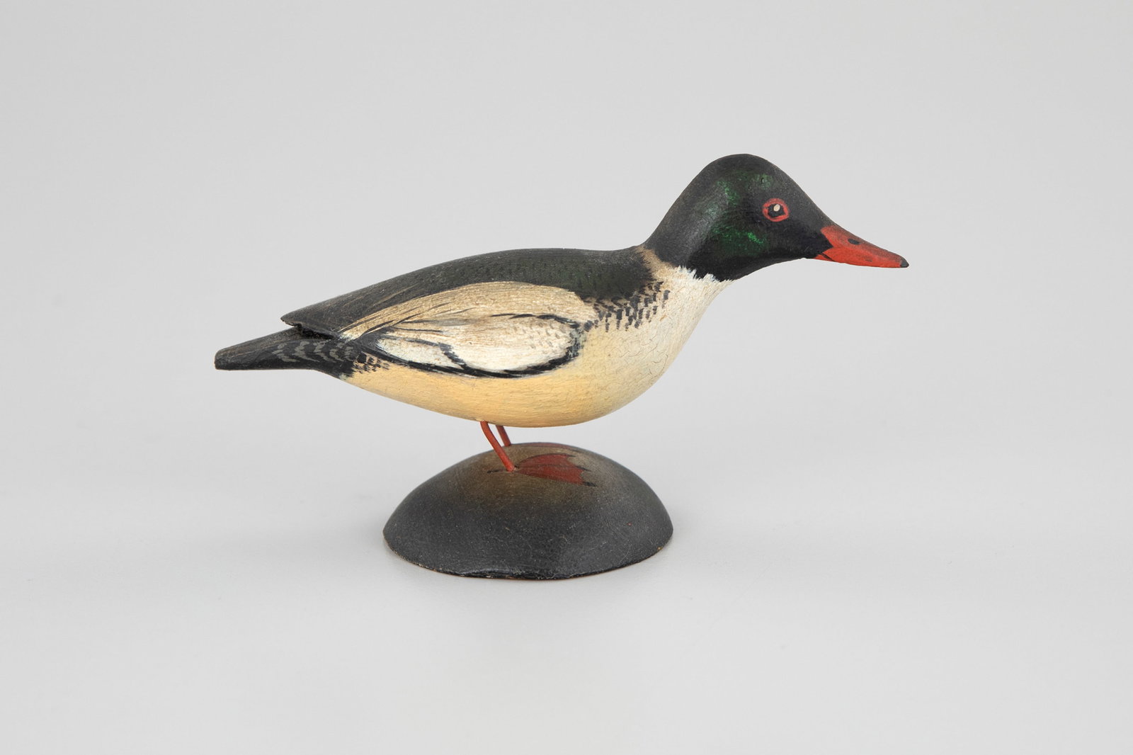 Miniature American Merganser Drake by A. Elmer Crowell (1862-1952) (1 of 6)