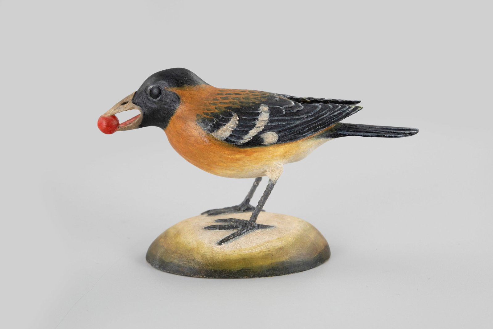 Black-Headed Grosbeak with Berry by Frank Finney (b. 1947) (1 of 5)