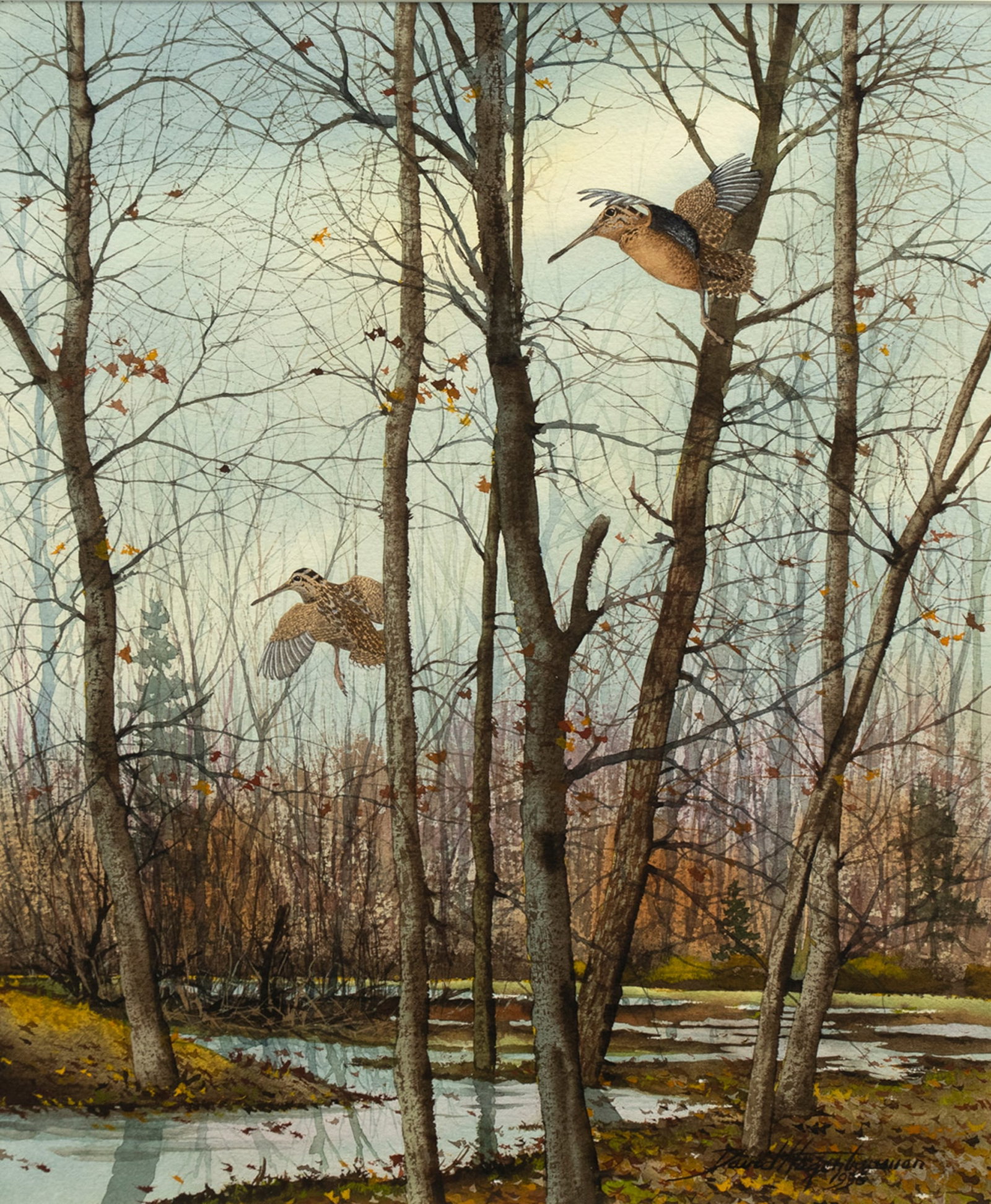 David A. Hagerbaumer (1921-2014), Pair of Woodcock (1 of 3)