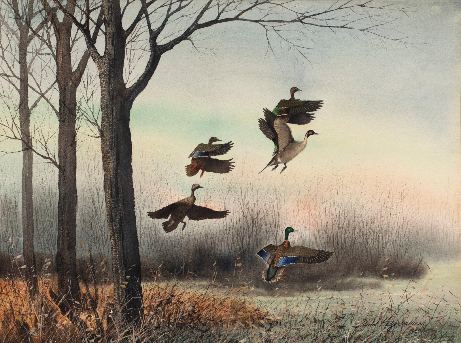 David A. Hagerbaumer (1921-2014), Mallards and Pintails (1 of 3)