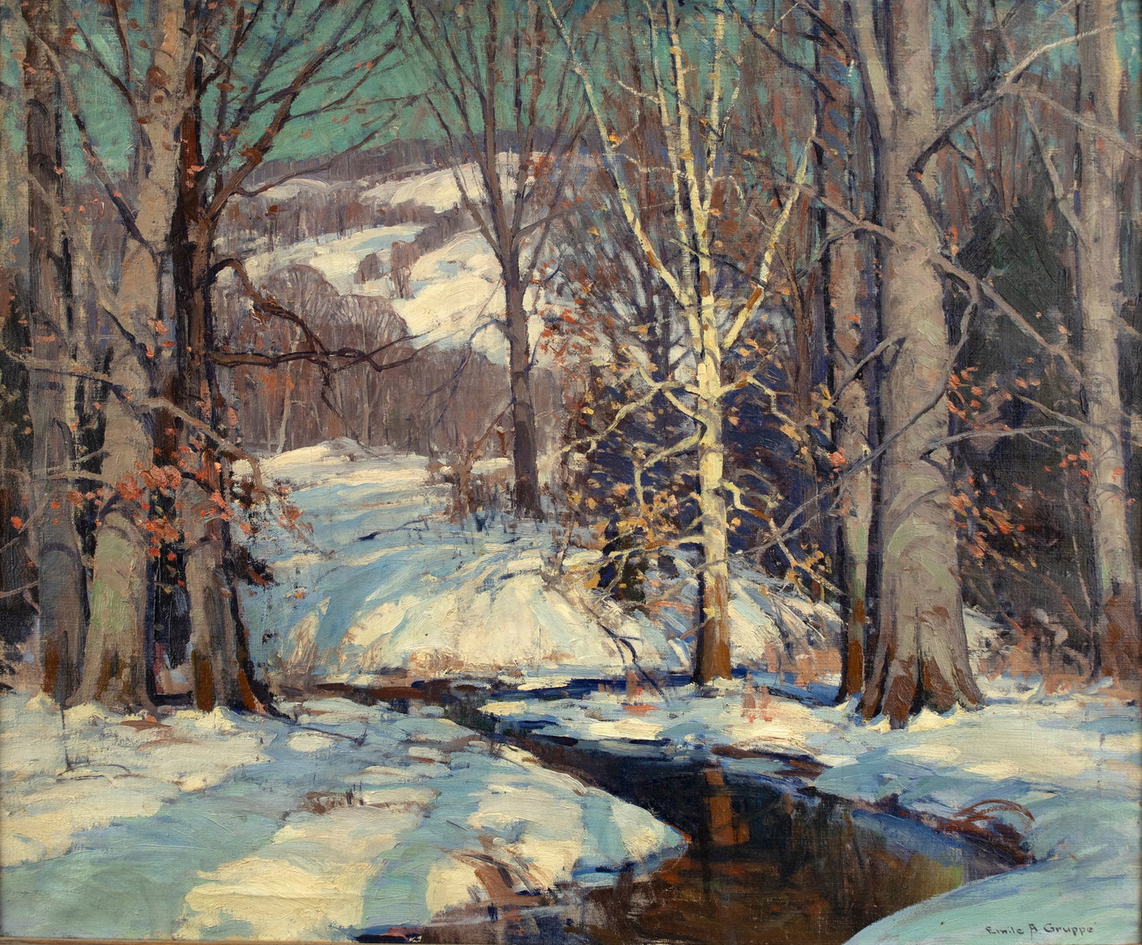 Emile Albert Gruppe (1896-1978), March Snow (1 of 3)