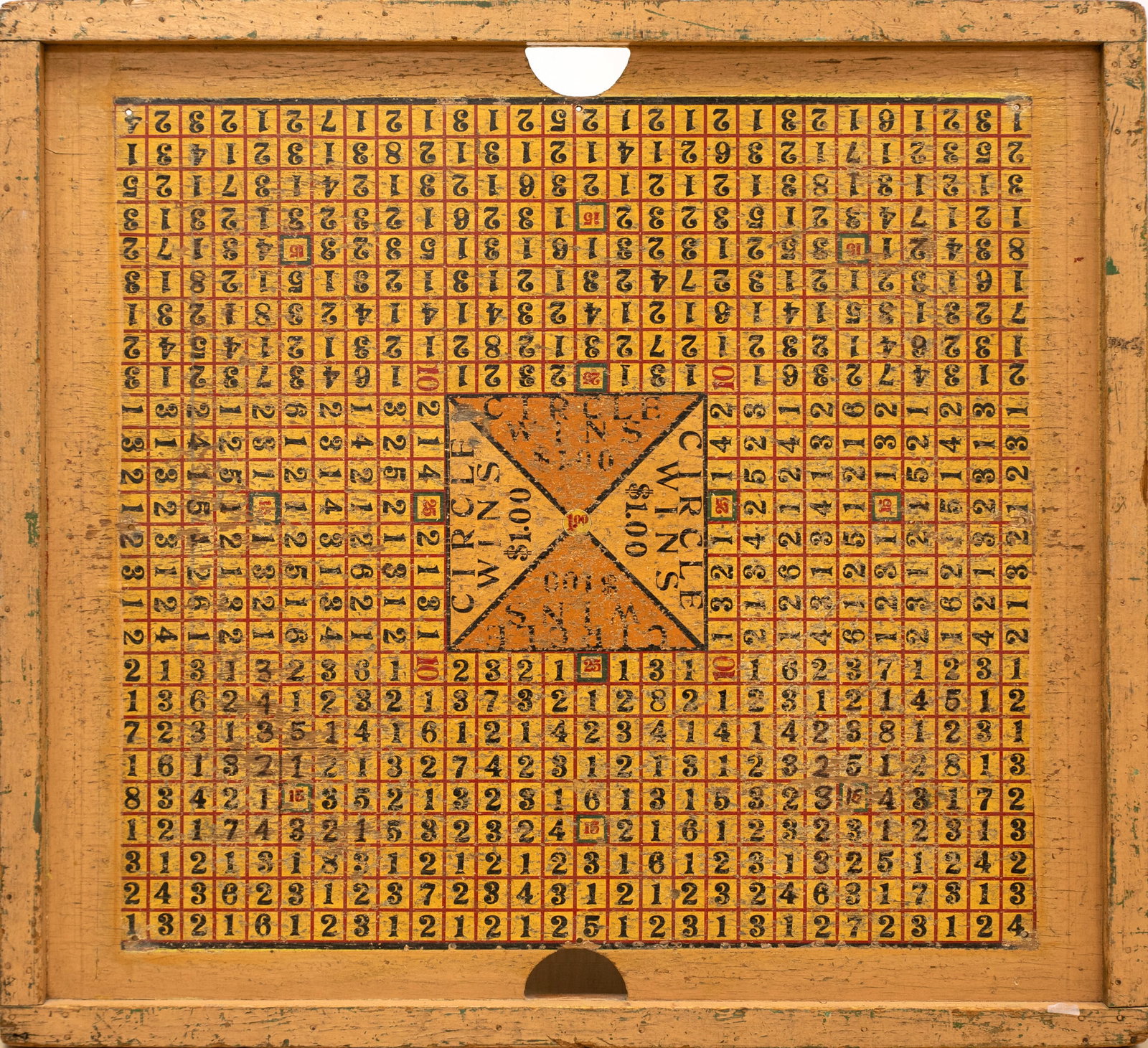 "Circle Wins" Coin Toss Board (1 of 3)