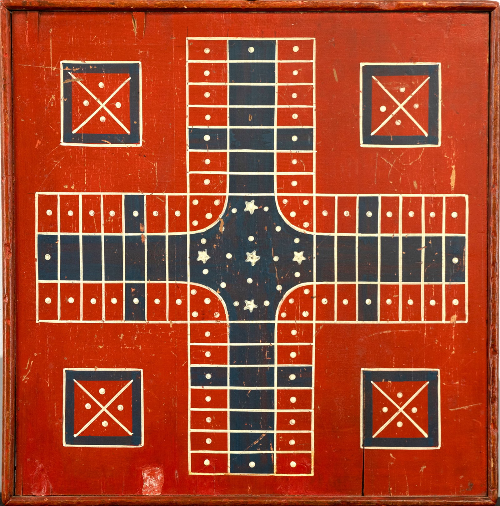 Stars and Stripes Parcheesi and Checkers Board (1 of 3)
