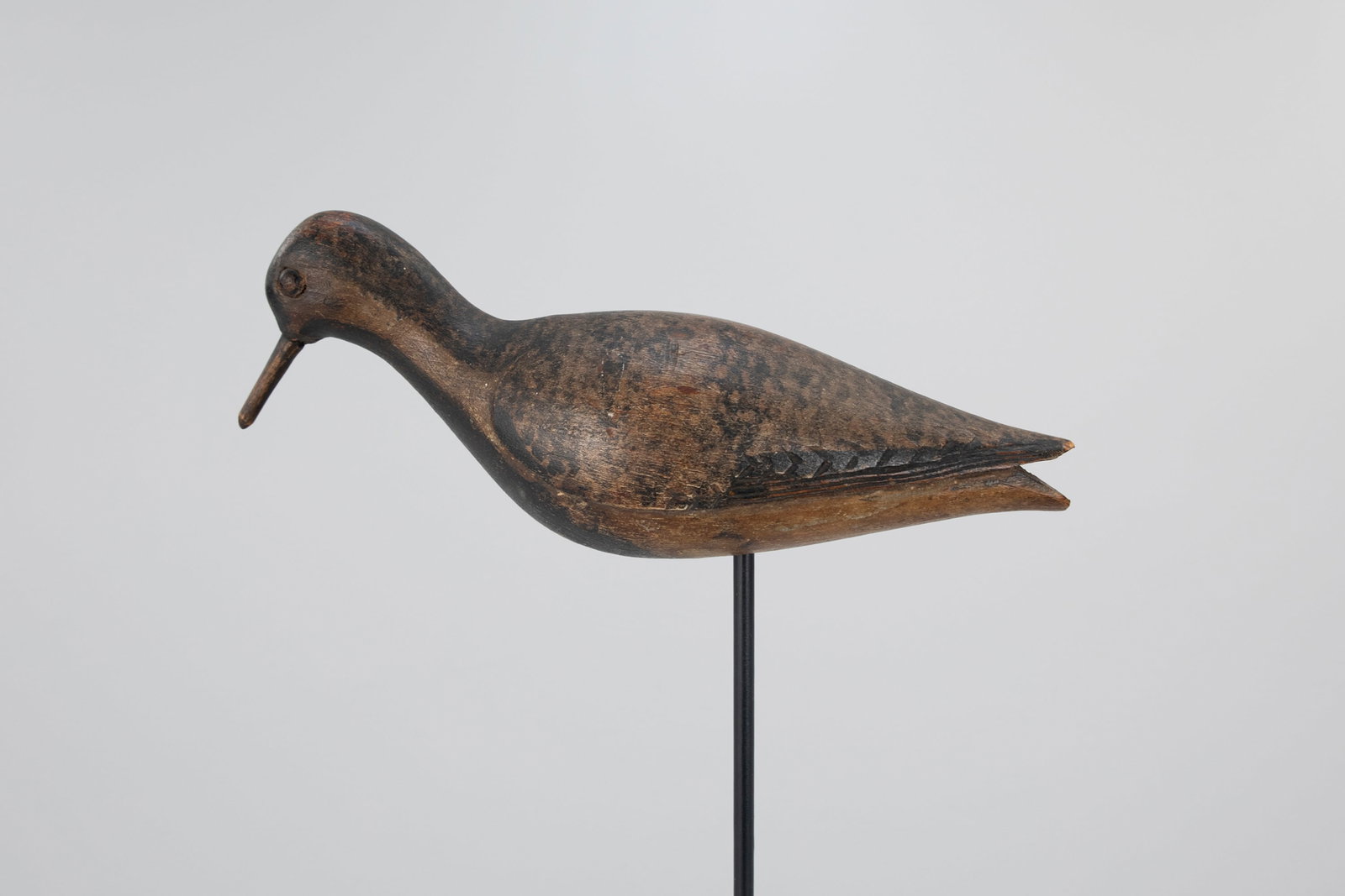 Black-Bellied Plover: Black-Bellied Plover Old Saybrook, CT, c. 1900 10 in. long A rare Connecticut shorebird decoy with elaborate carved wing details. A related plover by this unnamed maker, collected by Dr. James McCleer