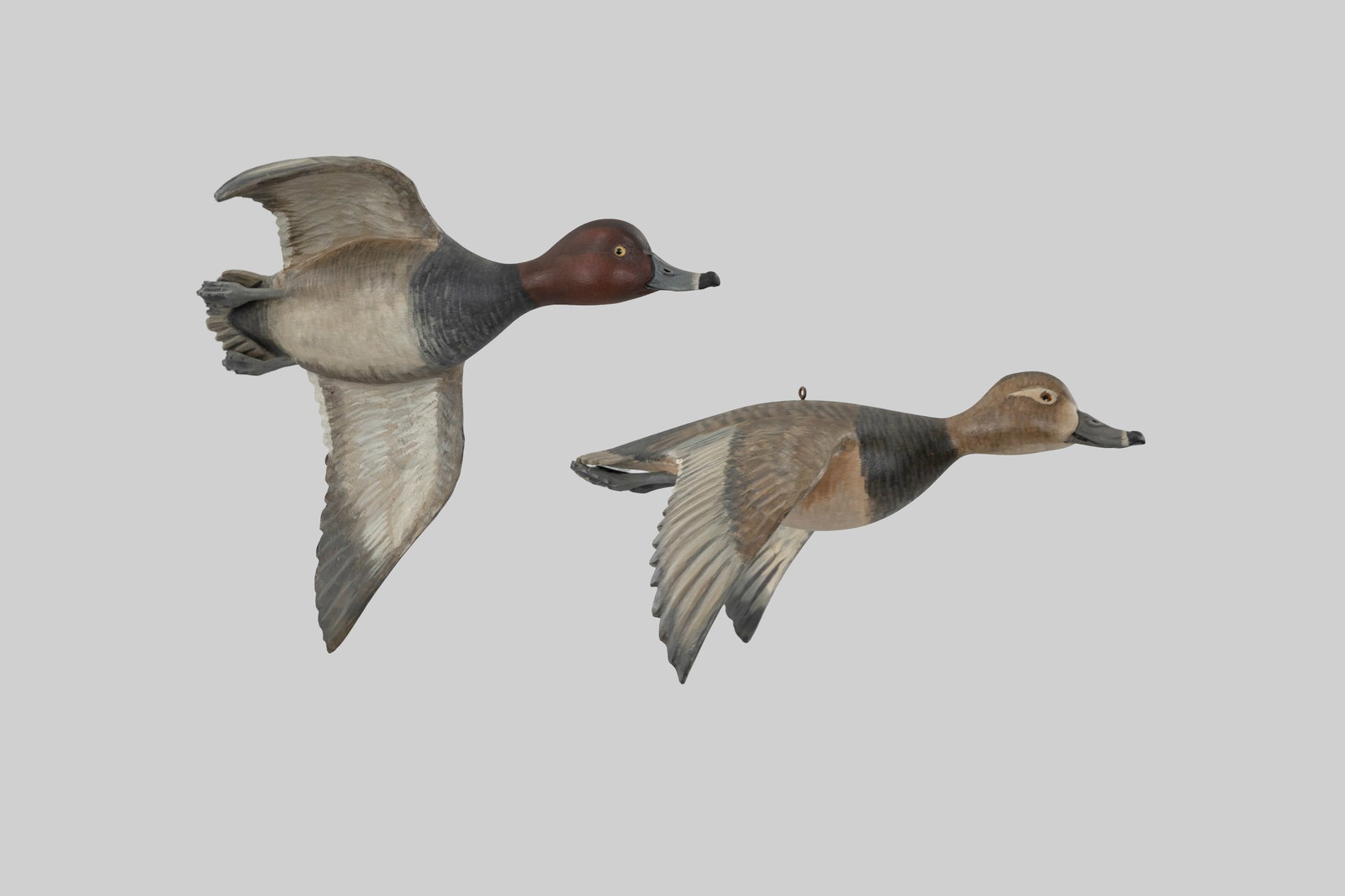 Flying Redhead Pair by Mike Borrett (b. 1960) (1 of 5)