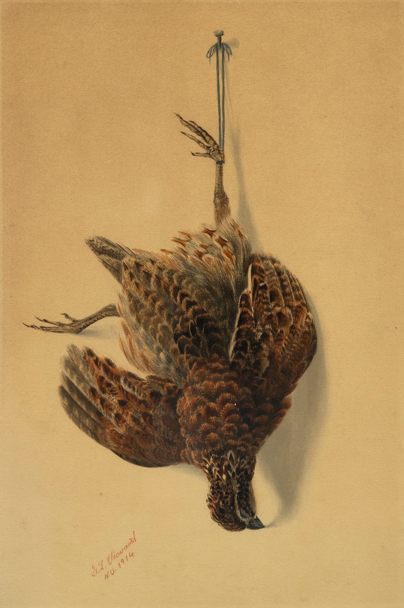 George Louis Viavant (1872-1925), Nature Morte: Quail (1 of 3)
