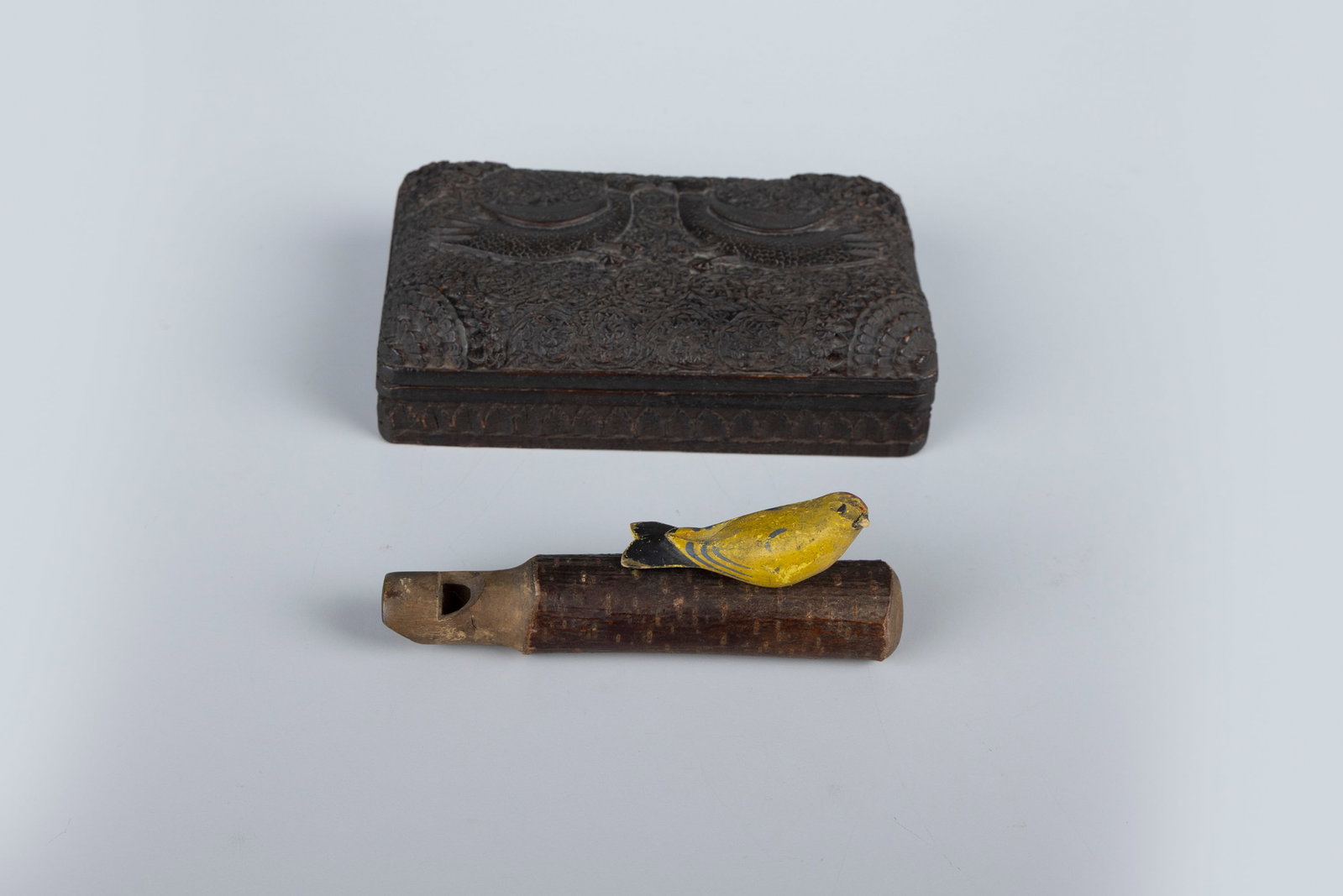 Folk Art Bird Box & Bird Whistle (1 of 6)