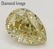 3.02 ct, Brown Yellow/VVS2, Pear cut Diamond