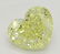 2.70 ct, Yellow/VVS1, Heart cut Diamond
