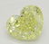 2.70 ct, Yellow/VVS1, Heart cut Diamond