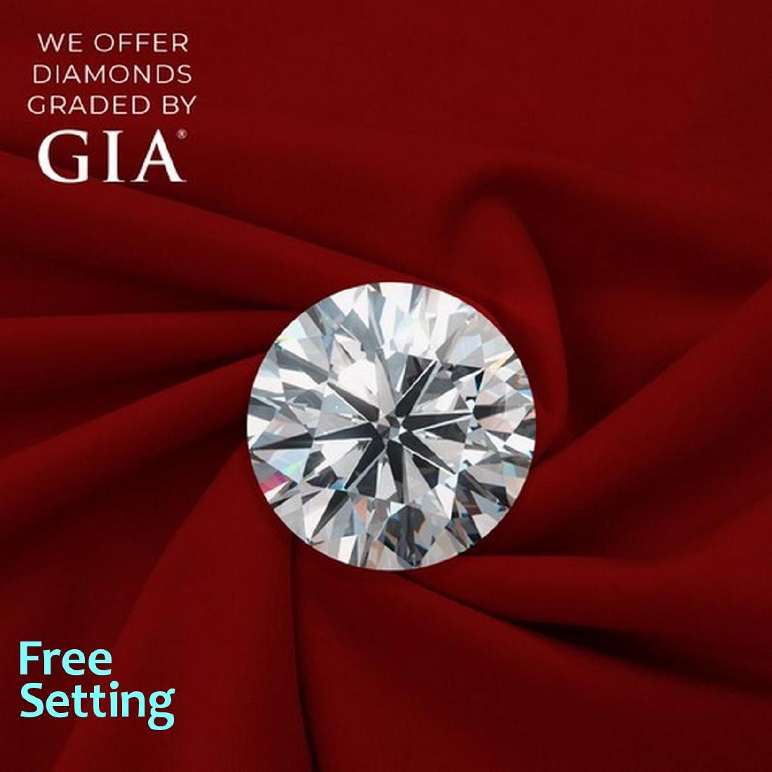 1.01 ct, Color E/VVS1, Round cut Diamond: 1.01 carat, Color E, VVS1, Round cut Diamond (GIA Graded), Symmetry: Excellent, Polish: Excellent, Fluorescence: Strong. Unmounted. Appraised Value: $34,800